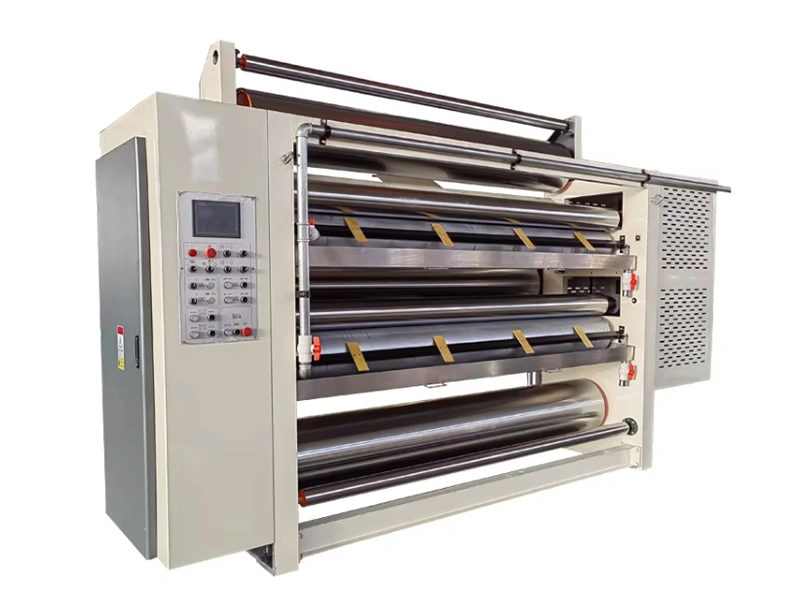 ماكينة الغراء لصنع الكرتون المضلع بخمس طبقات