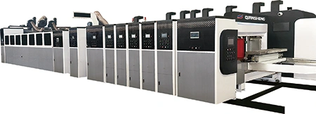 ماكينة طباعة على الألواح الكرتونية المضلعة