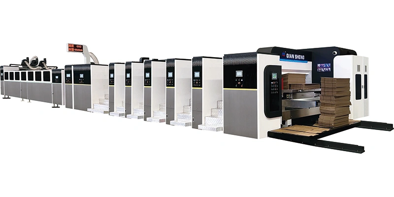 ماكينة طباعة فليكسو على الألواح الكرتونية المضلعة (السيرفو)