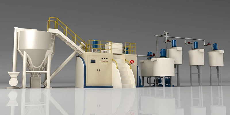 محطة خلط وتحضير الغراء